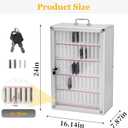 AIWFL 60 Slots Classroom Cell Phone Locker, Aluminum Alloy Cell Phone Storage Box, Wall Mounted Cell Phone Holder Cell Phone Storage Cabinet for Schools Office Gym