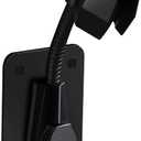 Shower Head Holder Strong Adhesive 360 Degree Rotatable Adjustable Handheld Shower Wand Holder Wall Mount Bracket for Bathroom (Black)