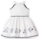 Janie and Jack Oxford Flag Embroidered Dress (White, 5)