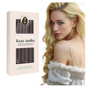 Heatless Curling Rod - Heatless Hair Curler for Overnight Curls, Soft Hair Curlers to Sleep In, Heatless Curlers for Women, No Heat Curls for Short Hair & Long Hair (Red, 10 IN)