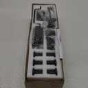 Signstek 6.6FT Sliding Barn Door Hardware Kit, Heavy Duty Whole Set (Includes Adjustable Floor Guide, 2 Handles and Dook Hook) -Smoothly and Quietly, Fit 36"-40" Wide Door Panel -Black, I Shape Hanger