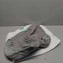 Bassinet Mattress Pad Cover Waterproof, Quilted Mattress Protector Sheets Fits All Mainstream Bassinet - Rectangle, Oval, Hourglass, 2 Pack, 17'' x 33'', Ultra Soft Breathable, White and Grey