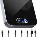Wireless CarPlay and Android Auto Adapter Streaming Video Fits Netflix/YouTube/TikTok/TF Card, Upgrade Plug & Play Car Video Box, Converts Wired to Wireless CarPlay Adapter for Android 10.0 & iOS 10+