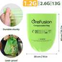 GreFusion Compostable Trash Bags for Kitchen Compost Bin 1.2 Gallon,150 Count,Compost Bags Small for Food Scrap Waste Bags for Countertop Bin Certified by BPI,ASTM D6400 and OK Compost