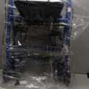 Drive Medical R728BL Foldable Rollator Walker with Seat, Blue