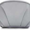 E-Tree Makeup Bag Travel Toiletry Bag Half Moon Small Make up Pouch Cosmetic Case Organizer Cute Waterproof for Girls Women Travel Essentials Toiletries Accessories (Grey)