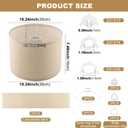 Beige Lamp Shades Set of 2,Linen Drum Lampshades,10.24" Top x 10.24" Bottom x 7.48" High Small Lamp Shade for Table Lamps & Floor Lam-ps & Bedside Lam ps Replacement,Easy Assembly(Beige)