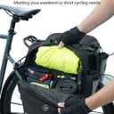 NDakter Bike Panniers, 30L Waterproof Panniers Bike Bags for Rear Rack, Expandable Double Bicycle Trunk Saddle Bag with Reflective Strips,E-bike Accessories for Commute and Mountain Cycling Travel