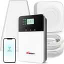 Cell Phone Booster for Home Office, Cover 8000 sq ft with 2 Indoor Antennas for All US Carriers, Cell Phone Signal Booster for Destination RV 4G 5G LTE Verizon AT&T T-Mobile APP Support FCC (10k Pro)