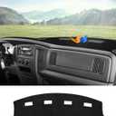 Autorder Dashboard Cover Mat for 2002-2005 Dodge Ram 1500 & 2003-2005 2500/3500 Accessories Dash Cover Flannel Dash Mat Sunshade Glare UV Rays Protector