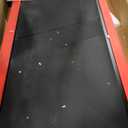 Portable Treadmill with Handle, 3.0HP Walking Pad Treadmill, Electric Compact Treadmills,Treadmills for Home Small Space with 12 Preset Programs, Walking Pad with Handle,300 LBS Capacity(Black Red)