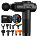 TOLOCO Massage Gun, Deep Tissue Back Massage for Athletes for Pain Relief, Percussion Massager with 10 Massages Heads & Silent Brushless Motor, Christmas Gifts for Women, Men, Black