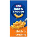 Kraft Mac and Cheese, 1 Box, for Easy Dinner or Dinner Sides, Thick 'n Creamy, No Artificial Flavors, Preservatives or Dyes, 7.25 oz (EXP 12/24/26)