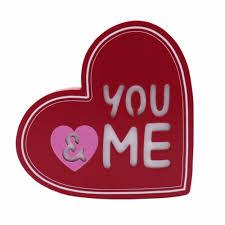 Led Heart Table Decor Red 4.8 inch 2 Pack