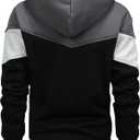 Men's Winter Fleece Thermal Jackets for Men Sherpa Lined Hoodies Warm Thick Jacket Outerwear (Gray, XL)