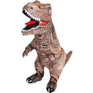 KOOY Dinosaur Costume Adult Inflatable Raptor Onesies Blow Up T-rex Dino Full Body Funny Halloween Costume for Men Women Teens
