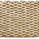MAINEVENT Lobster Rope Mat Sand 30x17 Inch, USA-Designed Lobster Rope Door Mat Outdoor, All-Weather Nautical Door Mat, Non-Fade Lobster Doormat, Front Door Welcome Mat