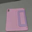 INFILAND Kids Case for iPad A16 11 Inch 2025 (11th Gen), iPad 10th Generation (10.9 Inch 2022), Durable Soft Shockproof Stand Protective Cover with Handle (Pink Purple)