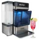 Naner Nugget Ice Makers Countertop 42lbs/Day Large Capacity One-Click Operation Self-Cleaning Portable Ice Maker with A Detachable 3L Water Tank Scoop Included Ice Machine for Home/Kitchen/Office