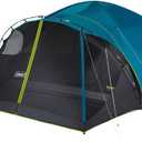 Coleman 8-Person Carlsbad Dark Room Dome Camping Tent with Screen Room, 2 Rooms, Blue, 457 x 366 cm, 183 cm