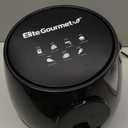 Elite Gourmet EAF5317D Digital 5.3Qt Hot Air Fryer 7 Menu Functions 1350W Oil-Less Healthy Cooker, Timer & Temperature Controls, PFOA/PTFE Free, Black