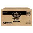 Green Mountain Coffee Roasters Breakfast Blend Single-Serve Keurig K-Cup Pods, Light Roast Coffee, 72 Count (EXP 09/28/27)