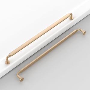 10 Pack 10''(254mm) Champagne Copper Cabinet Pulls Kitchen Drawer Cabinet Handles Champagne Bronze Hardware for Cabinet Cupboard Dresser Handles CK0076