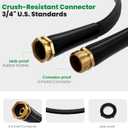 Garden Hose 75FT, Non-Expanding Water Hose Ultra Lightweight, Kink-Free, Burst-Resistant, Lead-Free, Durable & Flexible High-Pressure Hose for Yard, Lawn, Outdoor, Car Washing