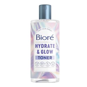 Bior Hydrate & Glow Toner with 2% Lactic Acid + Malic Acid, Exfoliating Face Toner for Dry, Sensitive Skin, Dermatologist Tested, Alcohol-Free & Fragrance-Free, 8 Oz