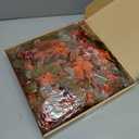 Fall Garland with Maple Leaf, Fall Decor for Wedding Home Mantle, 5.9Ft Harvest Festival Thanksgiving Halloween Garland Leaves Decorations, Artificial Foliage Garlands for Autumn Indoor Outdoor Dcor