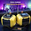Mellif Cordless AM/FM Radio Speaker Compatible with DeWalt 20V Battery(Tool Only No Battery), Weather Alert Bluetooth Radio with Cellphone USB Port,SOS Emergency Alert