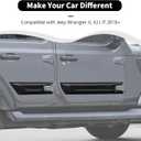 Four Door Version of car Door Anti Scratch Protection Panel Compatible with Jeep Wrangler JL JLU JT 2018+