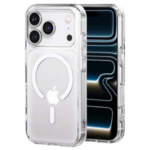 PAUL B for 2025 iPhone 17 Pro Case (Compatible with MagSafe) Military Grade Drop Protection(Drop Tested up to 13FT) Anti Yellowing | Magnetic Rugged Shockproof Phone Cover (Clear, iPhone 17 Pro)