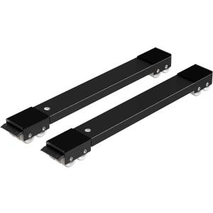Ronlap Furniture Washing Machine Dolly, Extendable Appliance Rollers Refrigerator Heavy Duty, Washing Machine Stand Wheels Fridge Appliance Dolly Movers Mobile Washer and Dryer Moving Base, Black