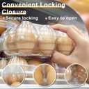 Pintuson 40-Pack Egg Cartons (18 Count) - Clear Plastic Egg Holder for Fresh Chicken Eggs - Reusable 3x6 Gird Egg Container with Secure Snap for Farmers Market & Transport - Fits Small to Large Eggs
