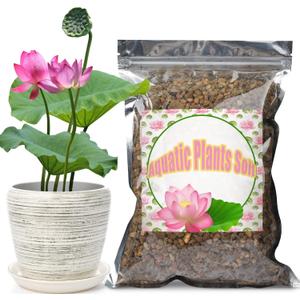 Aquatic Soil for Plants - 2.2LBS, Clay Aquarium Soil Suitable for Small Ponds & Water Plants Like Lotus & Water Lily, Safe for Fish & Aquatic Life