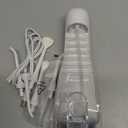 AquaSonic Aqua Flosser PRO - Rechargeable Electric Cordless Water Flosser for Teeth, Gums & Tongue - Waterproof Modern Design, 300ml Large Tank, 3 Modes, 6 Jet Tips, Deluxe Tongue Nozzle - Optic White