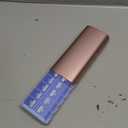 Vaydeer Metal 7 Day Pill Organizer 2 Times a Day  AM PM Weekly Travel Pill Case with Moisture-Proof Desiccant, Airtight Large Capacity Pill Box for Vitamins, Medications & Supplements (Rose Gold)