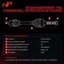 A-Premium Front Right Passenger Side CV Axle Shaft Assembly
