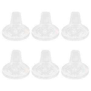 Sippy Spouts for Lansinoh Baby Bottles, Soft 100% Silicone Sippy Cup Nipples, Variable Flow, 6m+, 6 Count