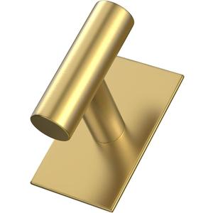 VAEHOLD Wall Towel Hooks, Heavy Duty Sticky Holder Waterproof Towel Hooks for Hanging Coat, Clothes, Closet Hook Wall Mount for Kitchen (Gold, Adhesive 1 Pack)