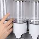 Shampoo and Conditioner Dispenser, Triple Stainless Steel Soap Dispenser Bathroom, Wall Mounted Shower Shampoo Dispenser 3 Chamber No Drill, 1500ml/ 51 oz  Bathroom Accessories