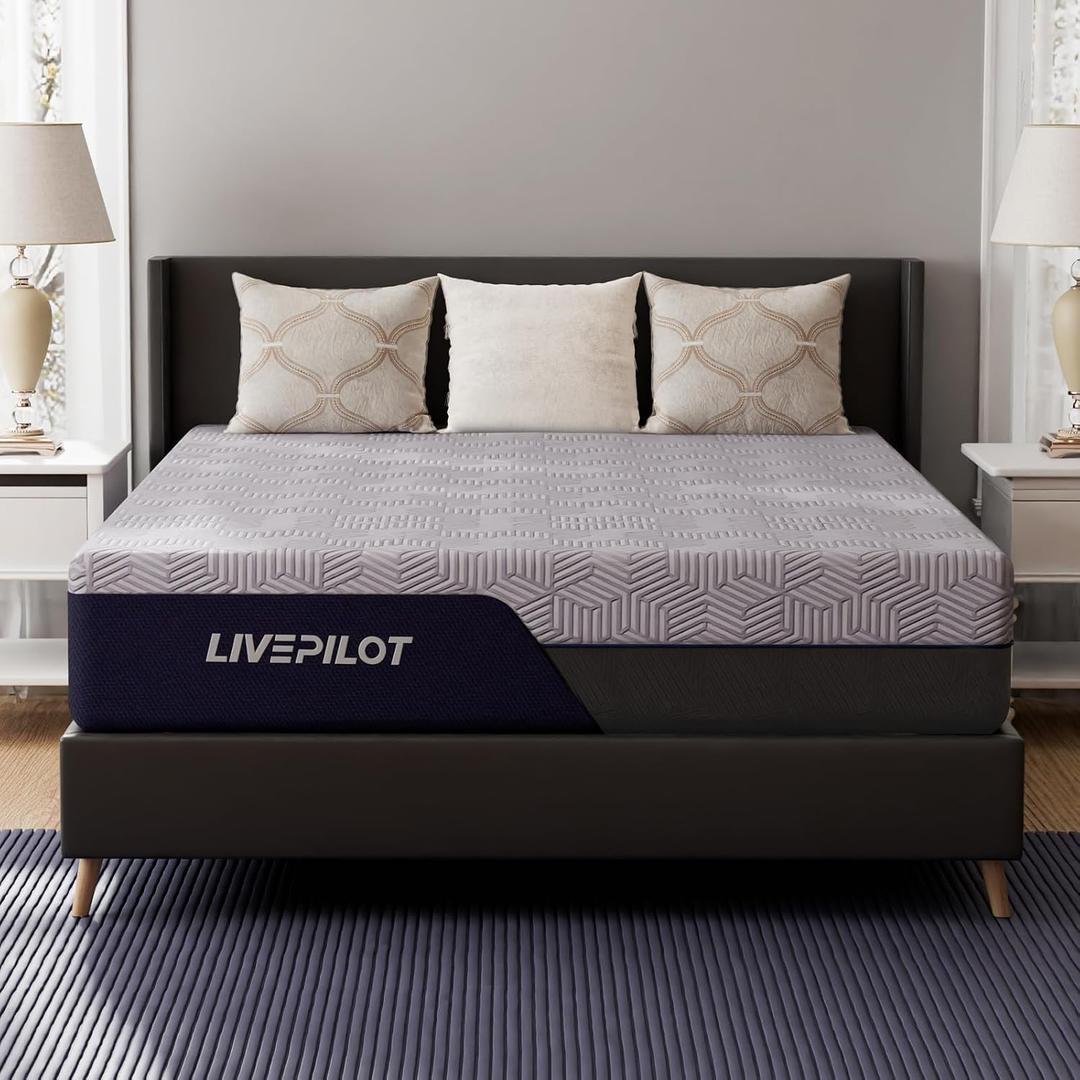 Twin Mattress, 12 Inch Twin Size Mattresses Hybrid Mattress with Memory Foam & Pillow Top - Medium Firm Feel for Motion Isolation, Edge Support, Pressure Relief - Bed in a Box