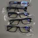5 Pack Reading Glasses for Men Women Blue Light Blocking Readers with Spring Hinges