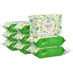 Amazon Brand - Mama Bear Baby Hand & Face Wipes, Unscented, 180 Count (9 Packs of 20)
