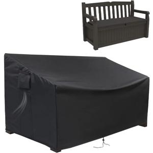 Outdoor Storage Bench Cover, Protective Cover for Keter Bench Deck Box 70 Gallon, Waterproof Covers for Patio Benchs/Seating Storage Cabinet