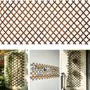Bamboo Expandable Trellis for Climbing Plants, Wood Garden Lattice Fence Panel for Outdoor Balcony Patio Plant Support for Ivy Vine Roses,Animal Barrier,Indoor Balcony Patio Decor