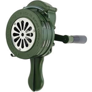 Handheld Air Raid Siren 110DB Aluminium Alloy Crank 110dB Loud Manual Emergency Alarm for Survival & Safety