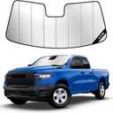 Windshield Sun Shade for Ram 1500 (2019-2026), Custom-fit Windshield Cover, Keep Vehicle Cool, Protect Dashboard, Foldable Car Window Shades Ram 1500 Accessories