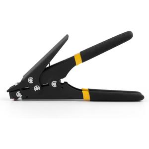 Knoweasy Zip Tie Tool and Tensioning and Cutting Tool for Plastic or Nylon Cable Tie (Black)
